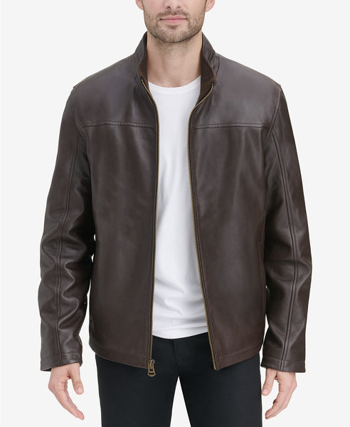 Men's Smooth Leather Jacket - Created by LeathersFort