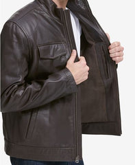 Buy Men's Leather Trucker Jacket