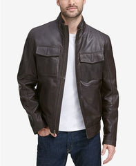 Buy Men's Leather Trucker Jacket