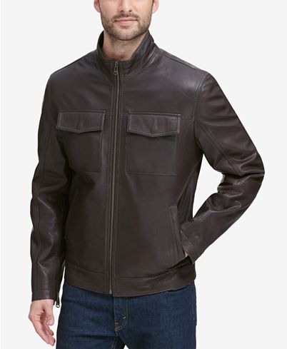 Buy Men's Leather Trucker Jacket