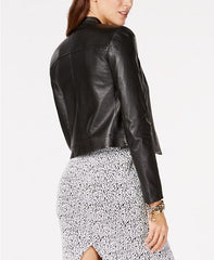 Womens Moto Regular Leather Jacket For Sale | Petite Sizes