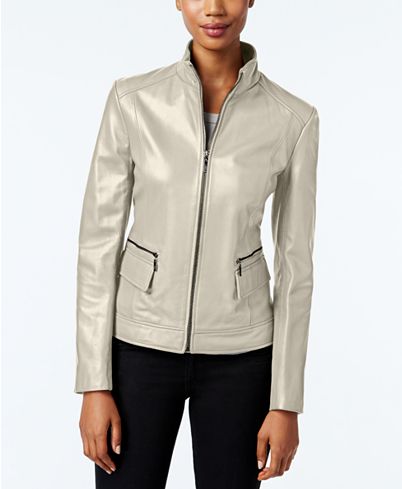 Women Leather Stand Collar Jacket | Standing Collar Women Jackets