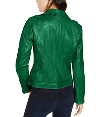 Women Leather & Faux Leather Moto Jackets - LeathersFort