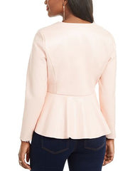 Women Faux Leather Peplum Hem Jacket - Buy Soft Leather Jackets