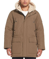 Long Hooded Bomber Jacket For Men's