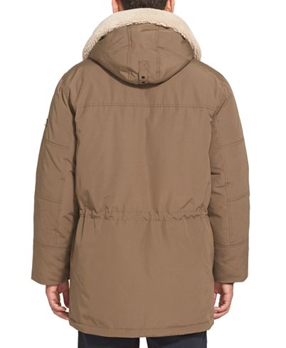 Long Hooded Bomber Jacket For Men's