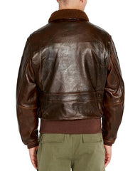 Leather Top Gun Jacket For Men's - Created By Leathersfort