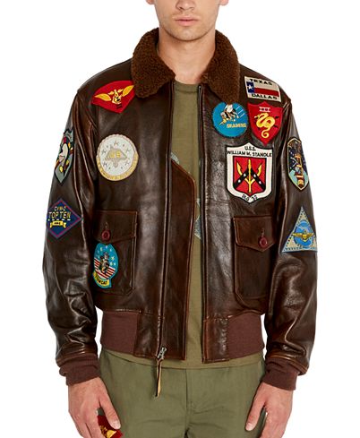 Leather Top Gun Jacket For Men's - Created By Leathersfort