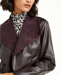 Buy Flyaway Faux-Leather Jacket For Women's