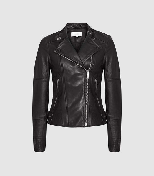 LEATHER BIKER JACKET