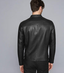 LEATHER CAFE RACER JACKET