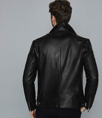 LEATHER BIKER JACKET