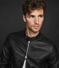 LEATHER CAFE RACER JACKET