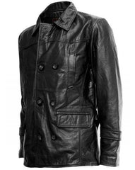 Christopher Eccleston DR Who Black Leather Jacket