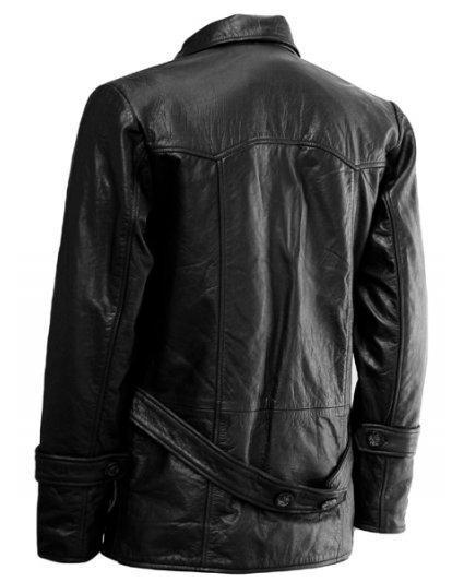 Christopher Eccleston DR Who Black Leather Jacket