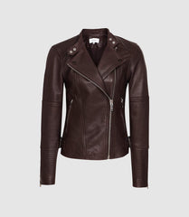 LEATHER BIKER JACKET