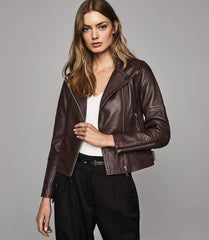 LEATHER BIKER JACKET