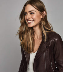 LEATHER BIKER JACKET