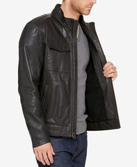 Buy Men's Leather Trucker Jacket