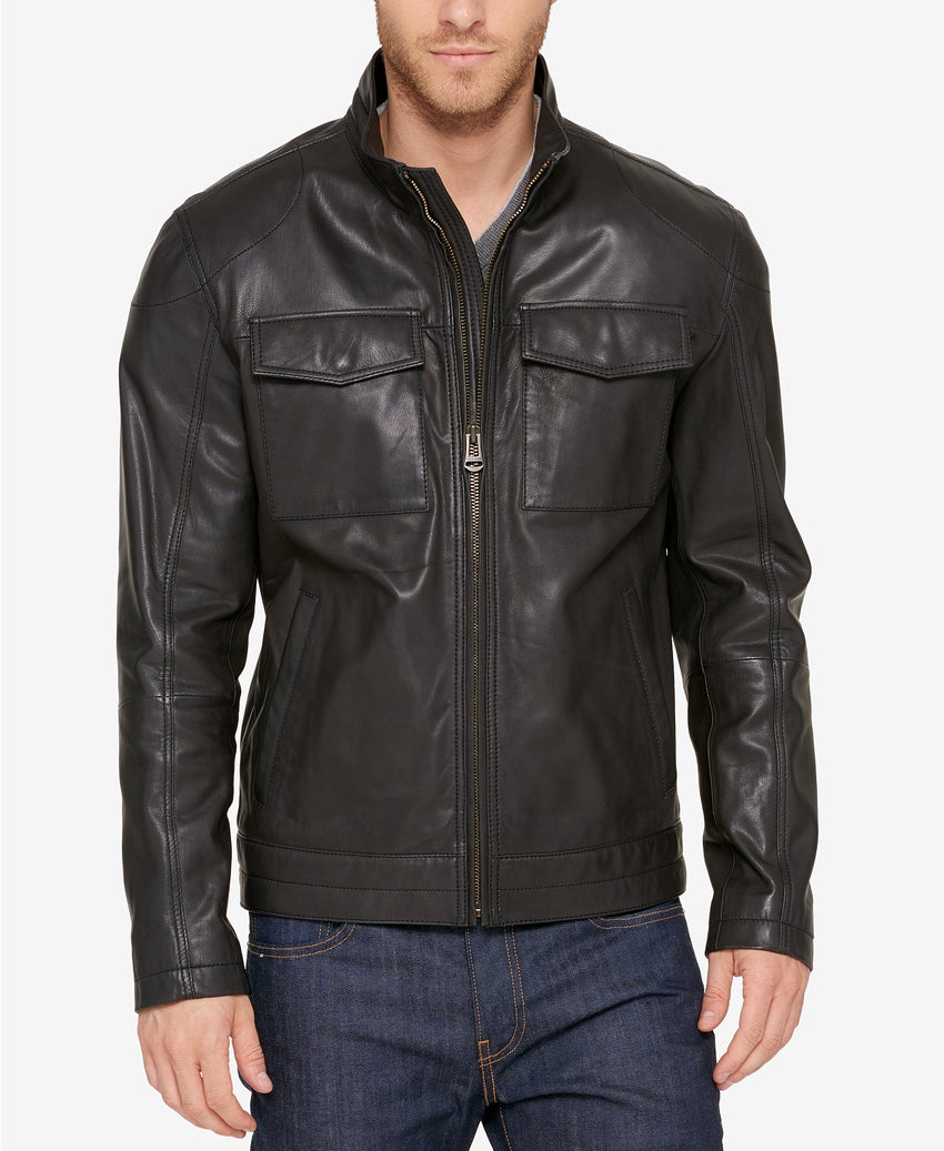 Buy Men's Leather Trucker Jacket