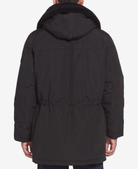 Long Hooded Bomber Jacket For Men's