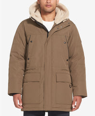 Long Hooded Bomber Jacket For Men's