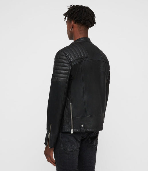 JASPER LEATHER BIKER JACKET