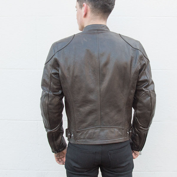 SUPREME HAND WAXED LEATHER JACKET