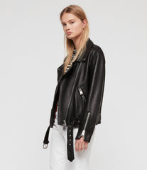 BILLIE LEATHER BIKER JACKET