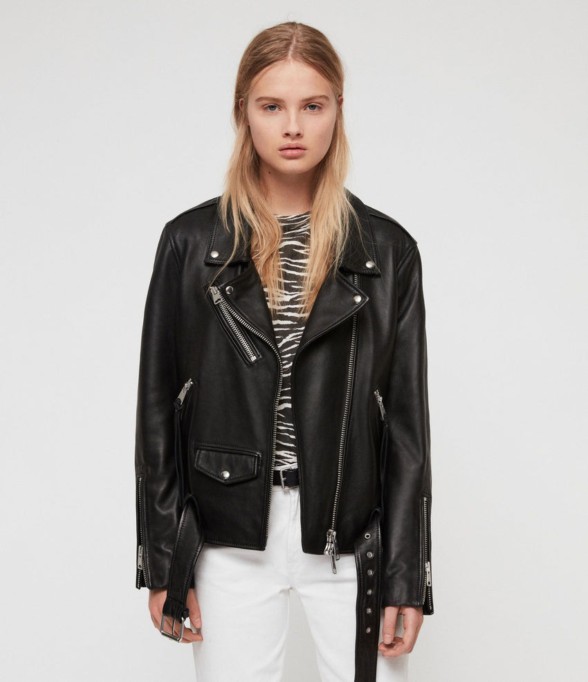 BILLIE LEATHER BIKER JACKET