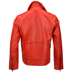 Vegetable Tanned Leather Biker Jacket