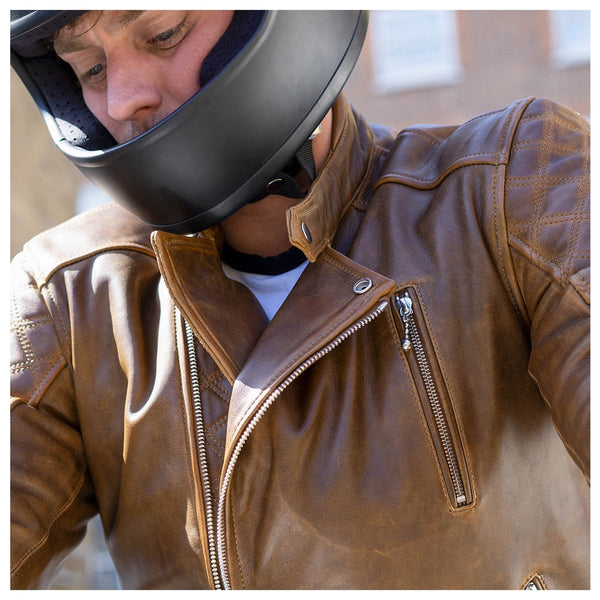 ARMOURED LEATHER JACKET
